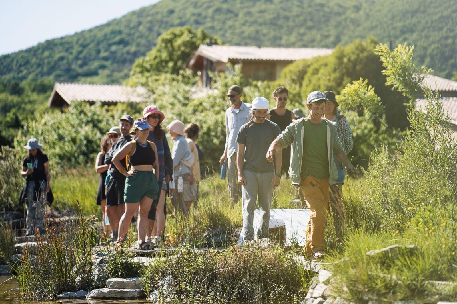 Les jardins des Alvéoles en été