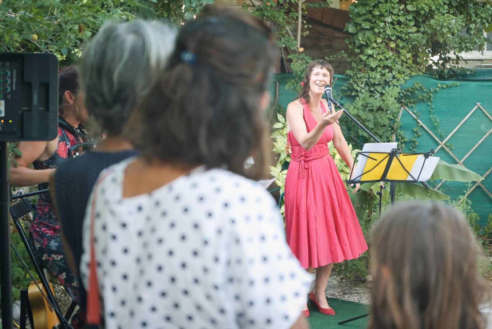 Concert en plein air dans le jardin