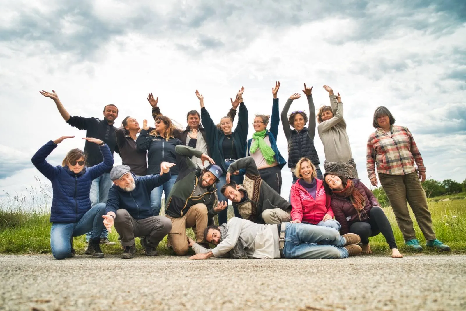 Photo de groupe joyeuse des stagiaires du CCP