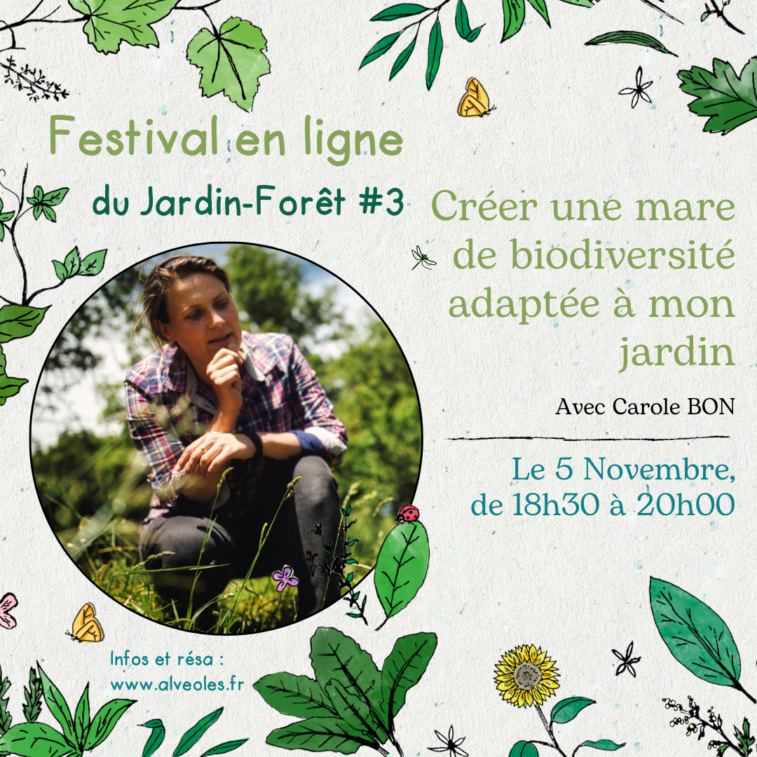 Créer une mare de biodiversité adaptée à son milieu avec Carole Bon - Festival JF3